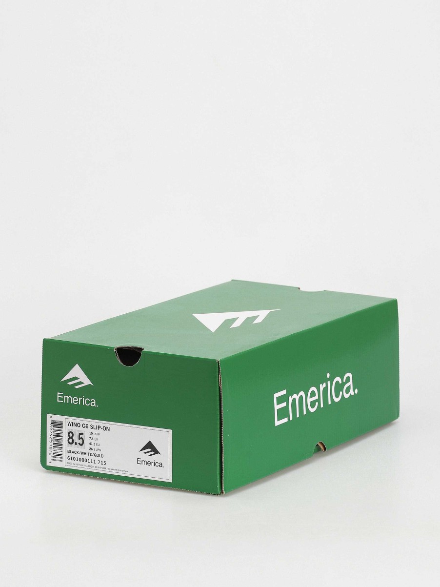 Shoe Emerica Low-Tops | Emerica Shoes Wino G6 Slip On Black