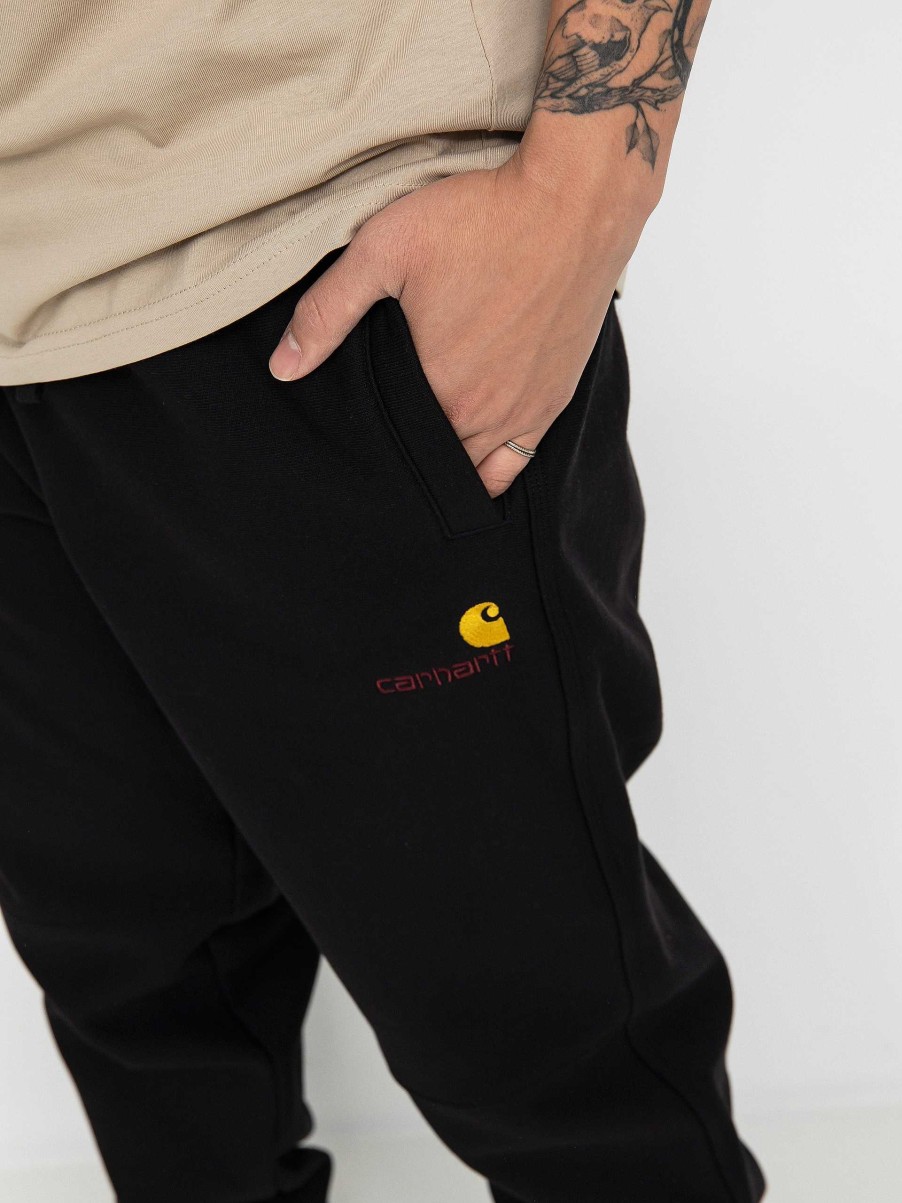 Clothing Carhartt WIP Pants | Carhartt Wip American Script Jogging Pants Black