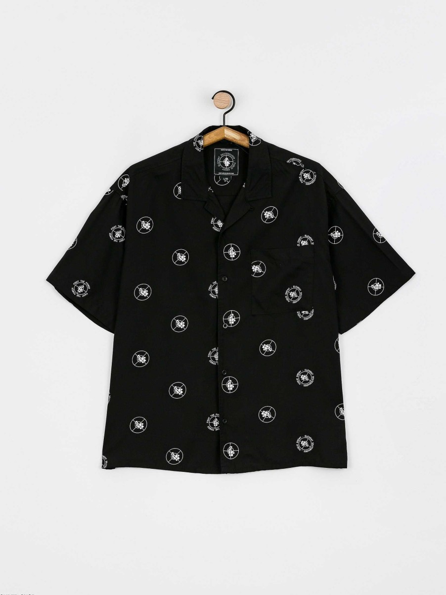 Clothing Element Shirts | Element Pexe Resort Polka Shirt Black