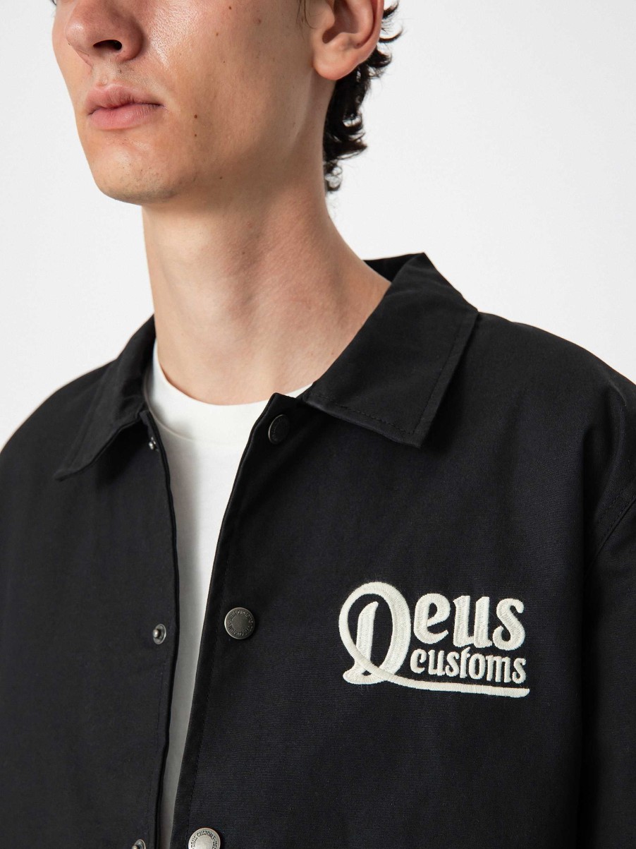 Clothing Deus Ex Machina Jackets | Deus Ex Machina Breeze Coach Jacket Black