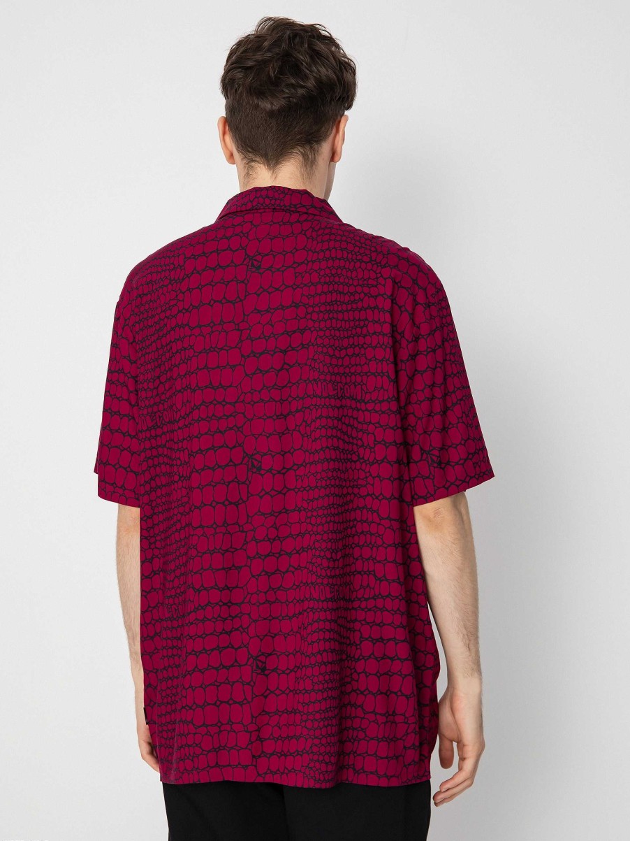 Clothing Volcom Shirts | Volcom Fa Todd Bratrud Shirt Burgundy