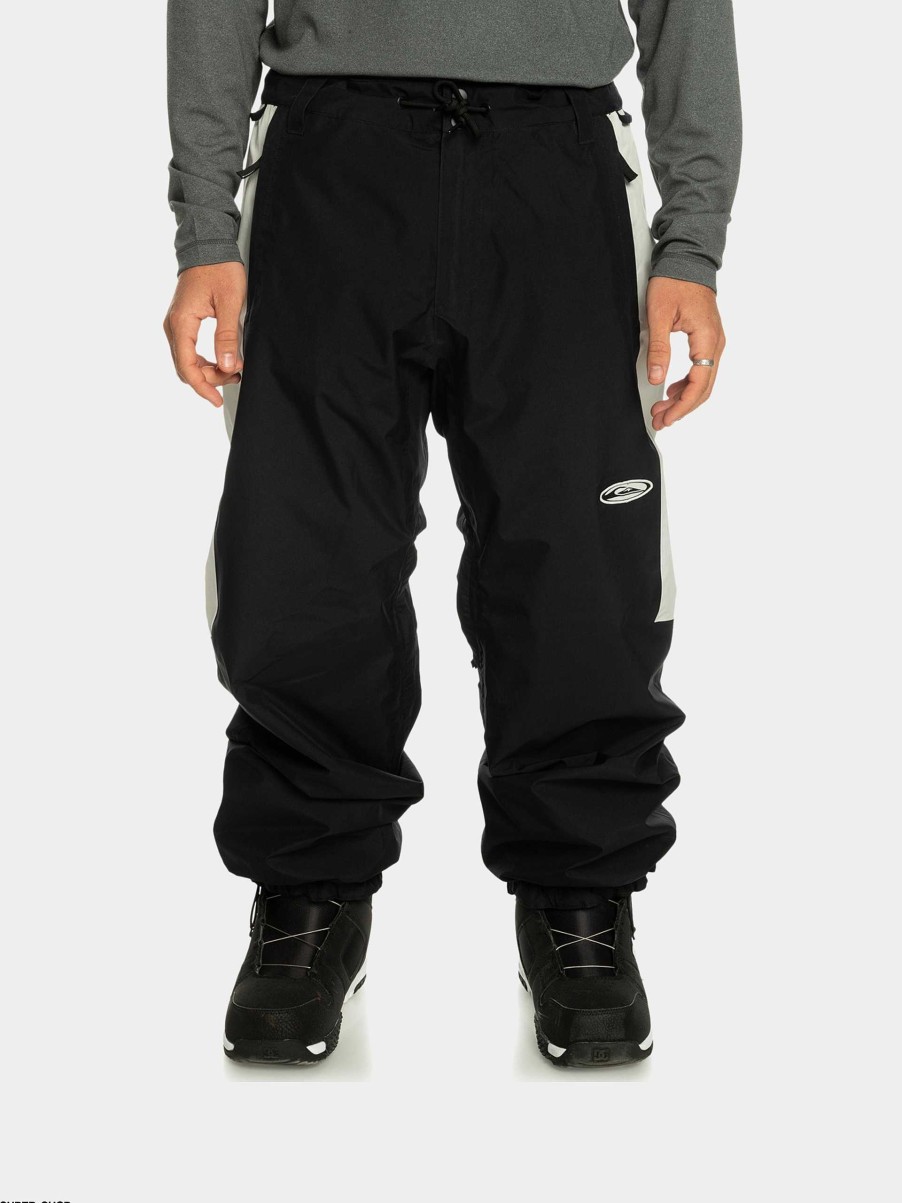 Clothing Quiksilver Snowboard Pants | Mens Quiksilver High Altitude Gore-Tex Snowboard Pants Black