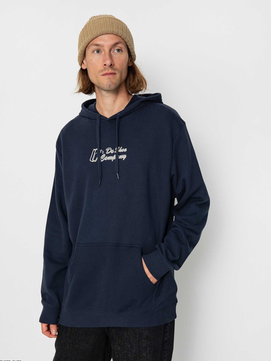 Clothing DC Sweatshirts/Hoodies | Dc Big Willys Hd Hoodie Navy Blue