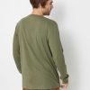 Clothing Quiksilver Longsleeves | Quiksilver Circled Script Front Longsleeve Green