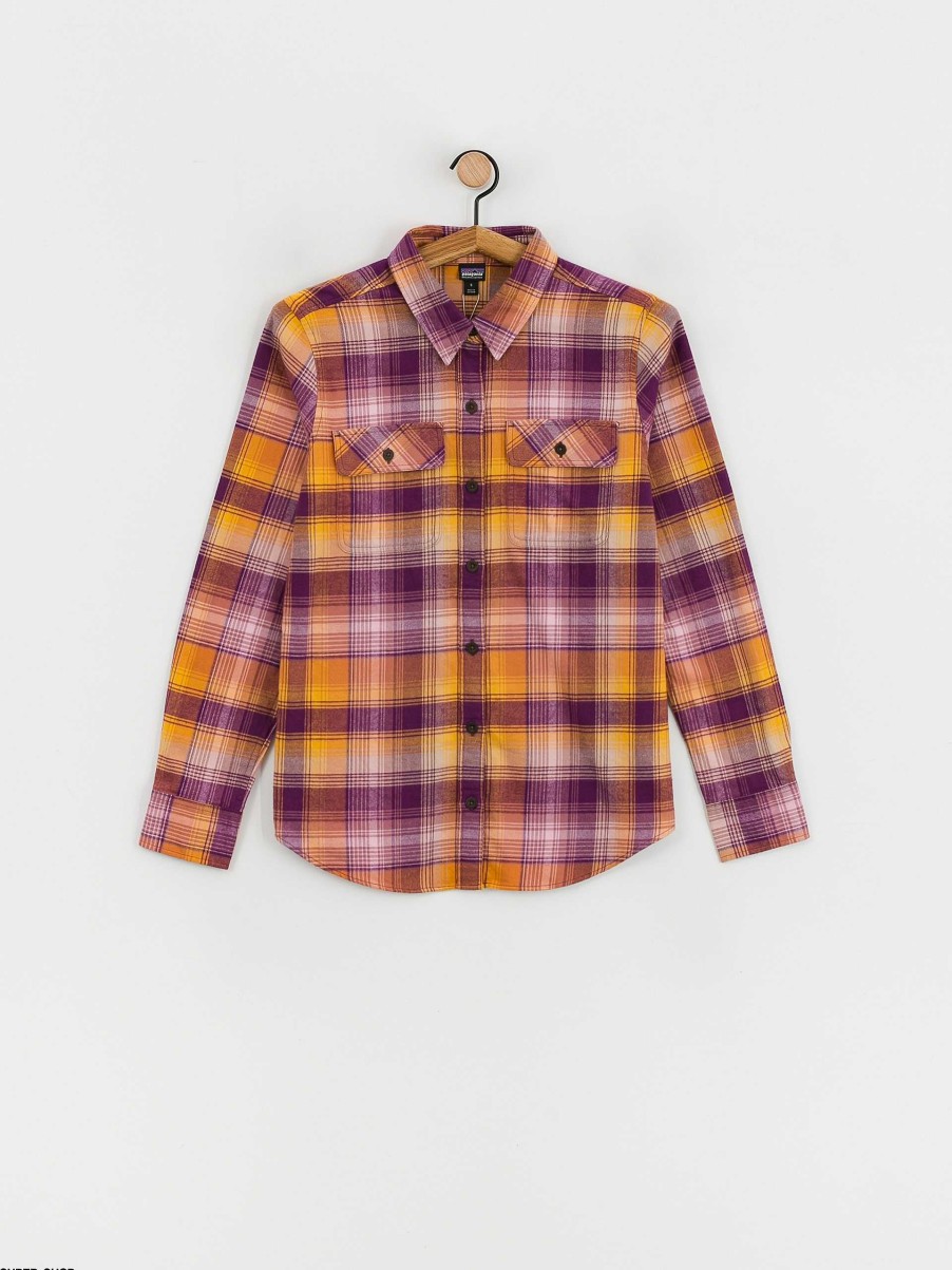 Clothing Patagonia Shirts | Patagonia Organic Cotton Mw Fjord Flannel Shirt Wmn Multicolor