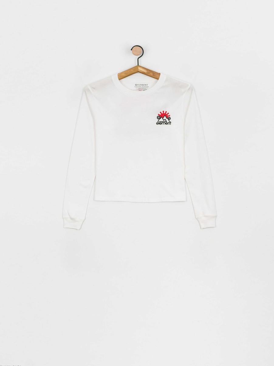 Clothing Element Longsleeves | Element Rising Crop Longsleeve Wmn White