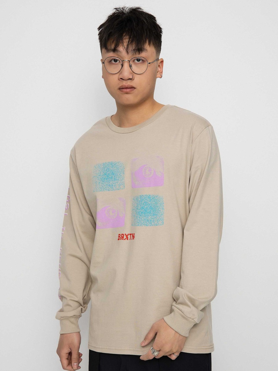 Clothing Brixton Longsleeves | Brixton All Eyes Longsleeve Beige