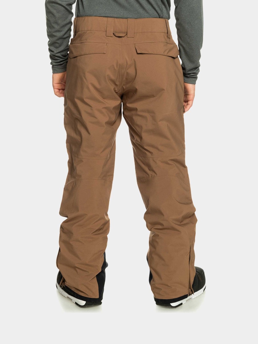 Clothing Quiksilver Snowboard Pants | Mens Quiksilver Utility Snowboard Pants Brown