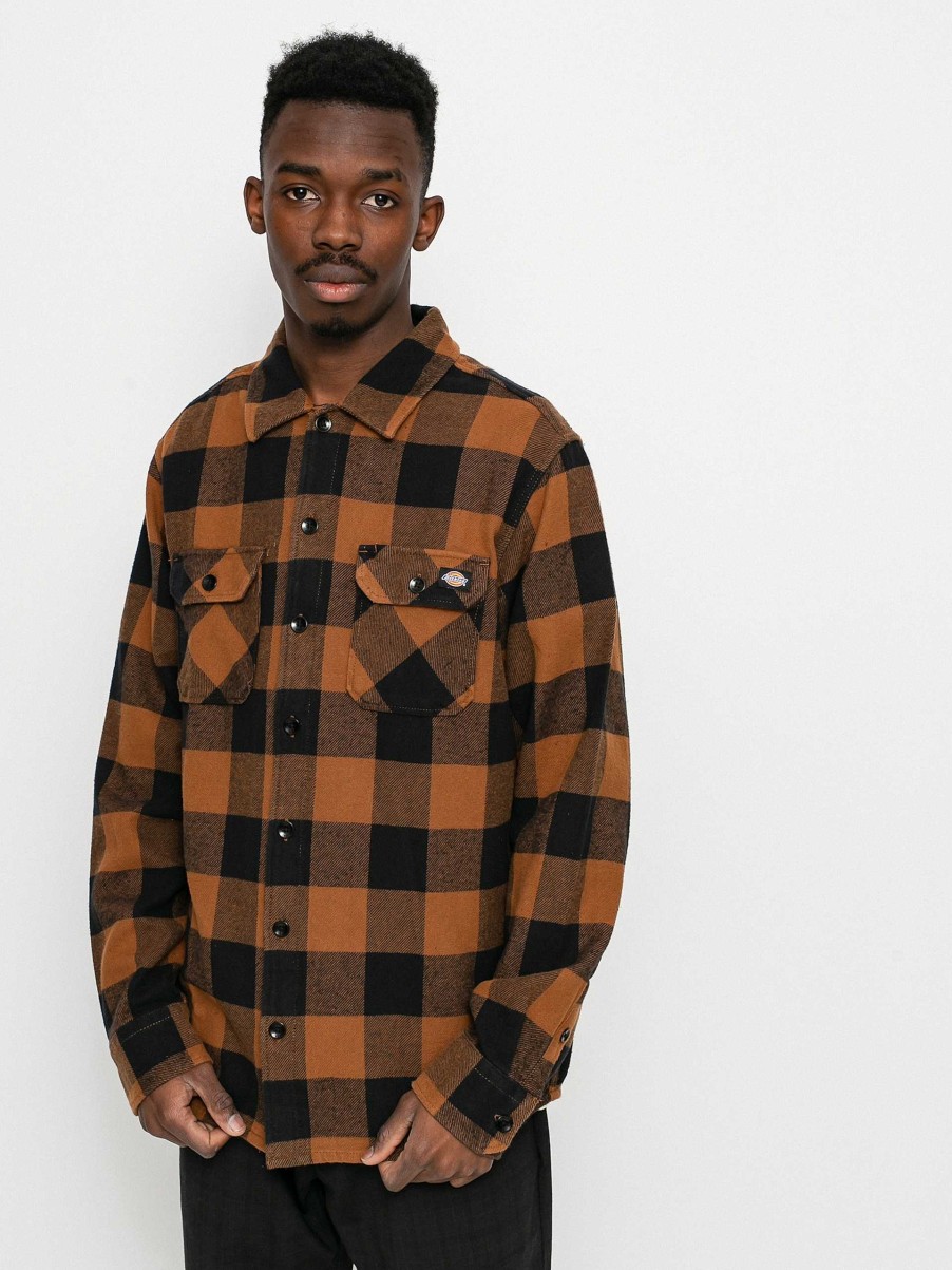 Clothing Dickies Shirts | Dickies Sacramento Shirt Brown