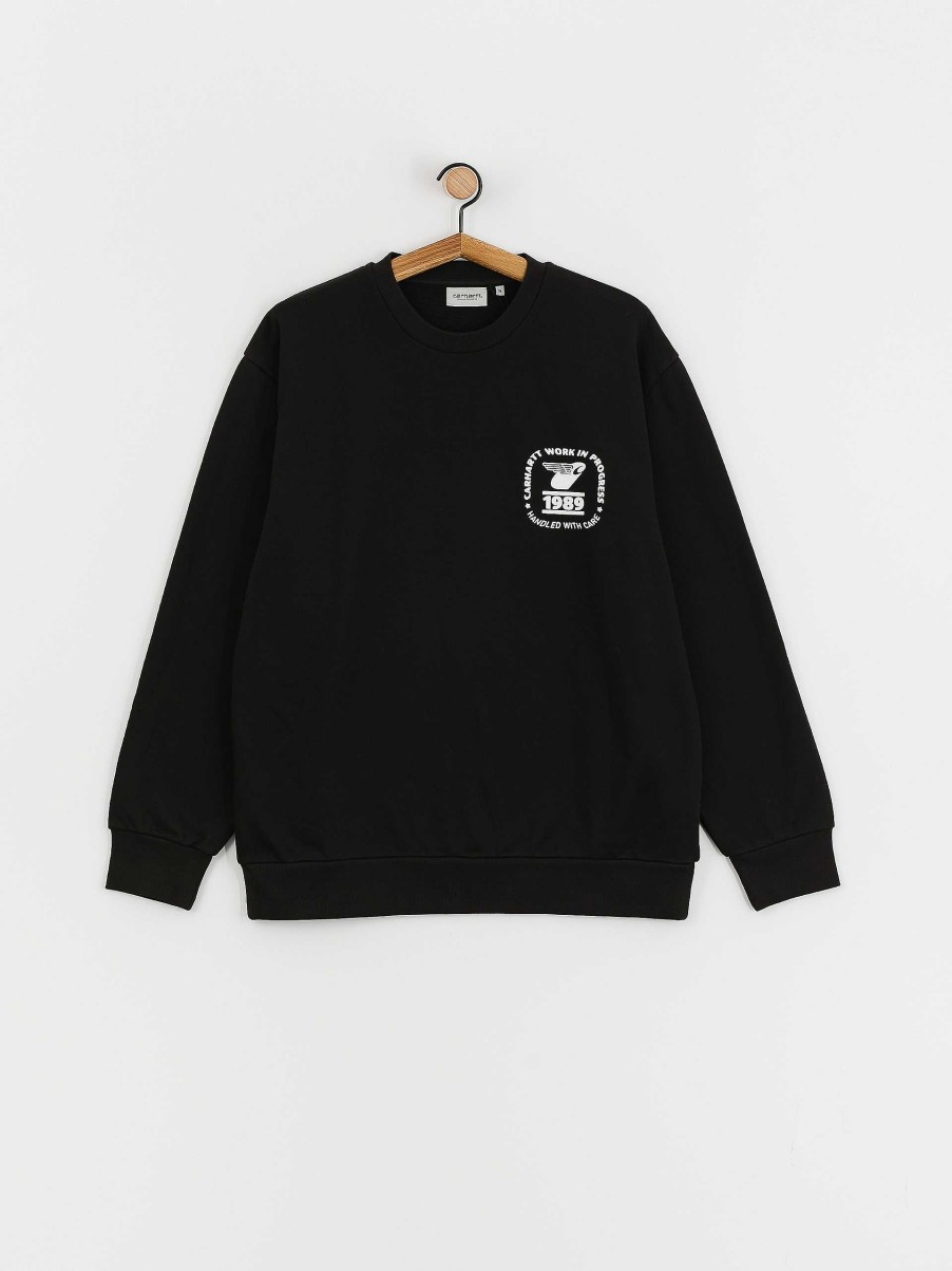 Clothing Carhartt WIP Sweatshirts/Hoodies | Carhartt Wip Stamp State Sweatshirt Black