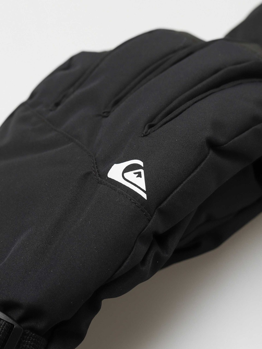 Clothing Quiksilver Snowboard Gloves | Quiksilver Mission Gloves Black