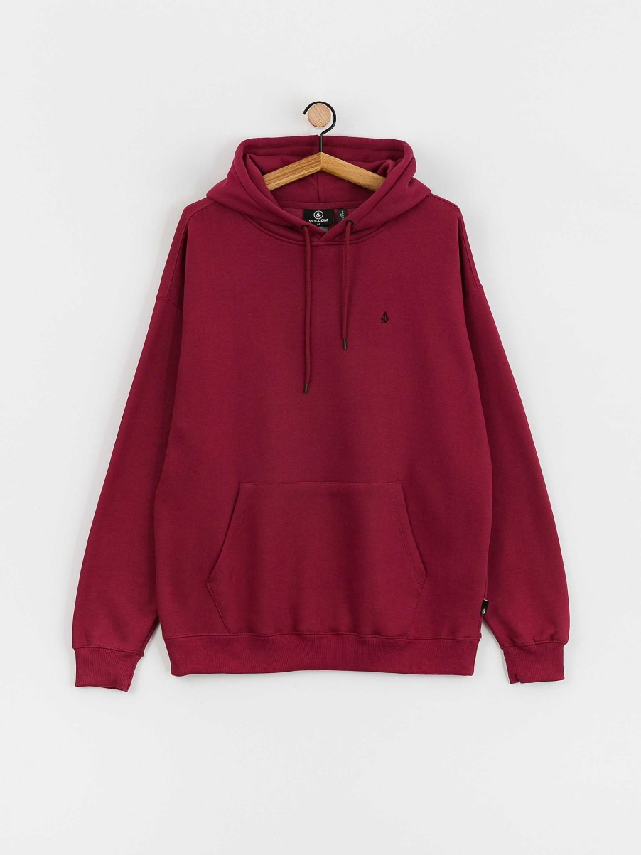 Clothing Volcom Sweatshirts/Hoodies | Volcom Single Stone Hd Hoodie Burgundy