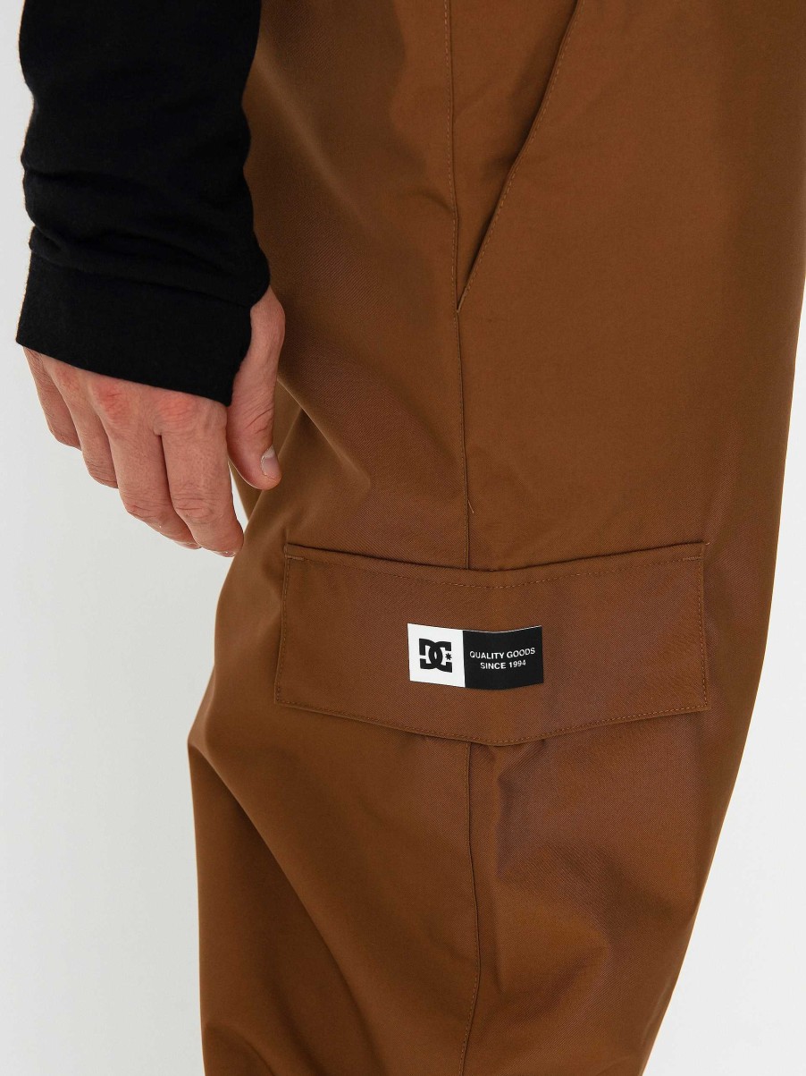 Clothing DC Snowboard Pants | Mens Dc Docile Bib Snowboard Pants Brown