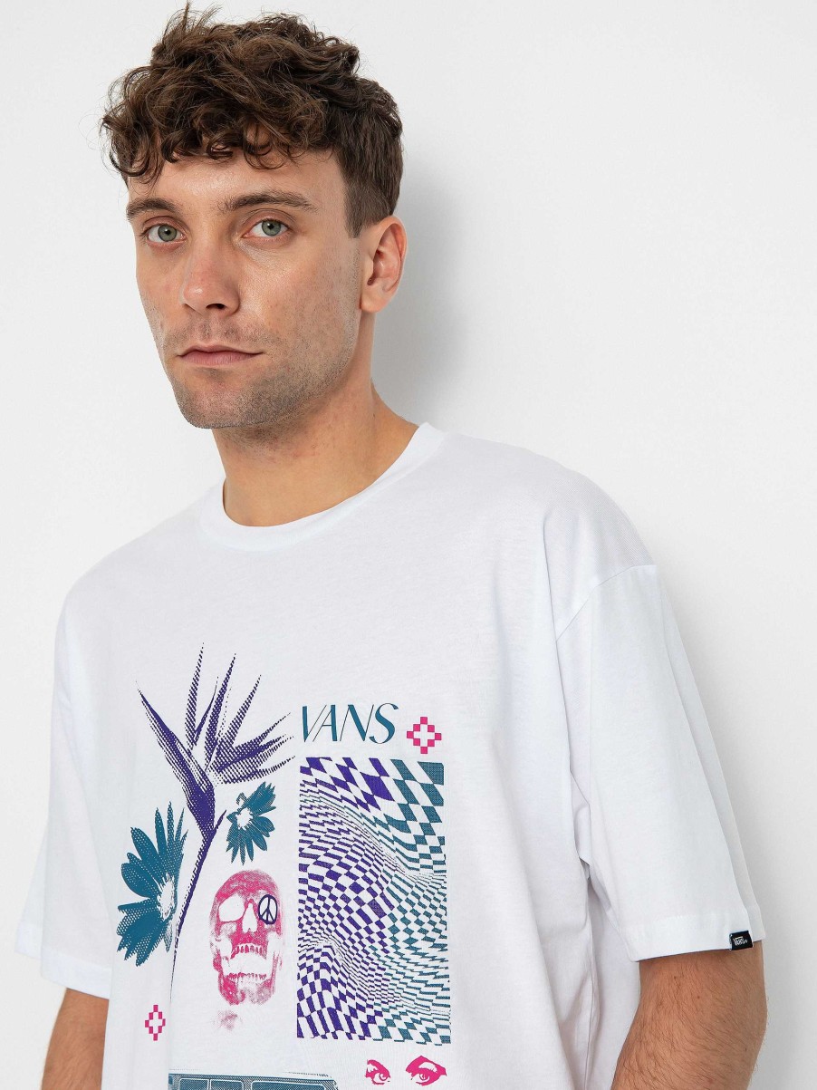 Clothing Vans T-Shirts | Vans Warped Vacation T-Shirt White