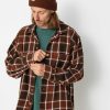 Clothing OBEY Shirts | Obey Bigwig Plaid Shirt Brown