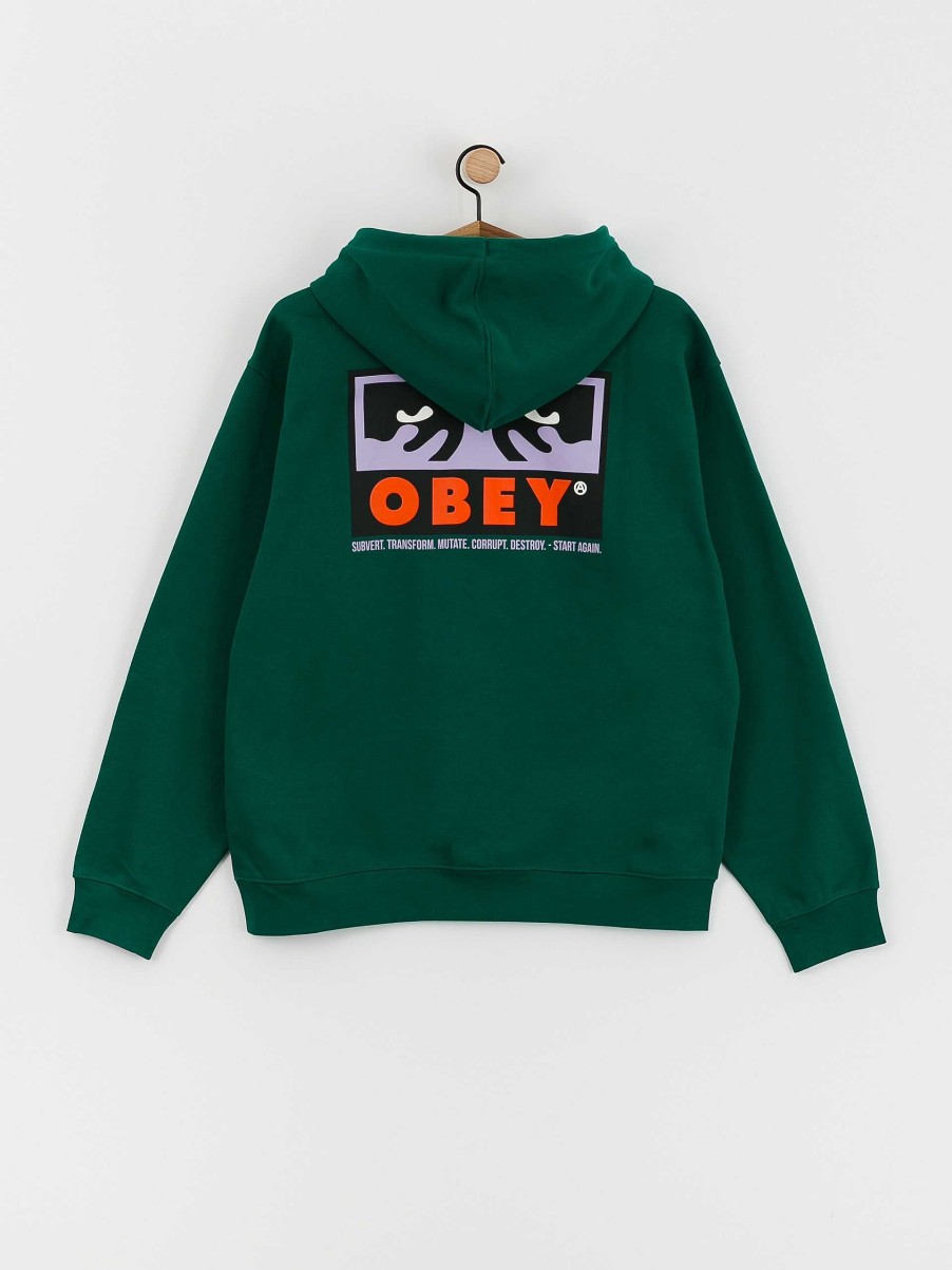 Clothing OBEY Sweatshirts/Hoodies | Obey Subvert Hd Hoodie Green