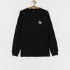 Clothing Vans Longsleeves | Vans Distorted Snake Longsleeve Black