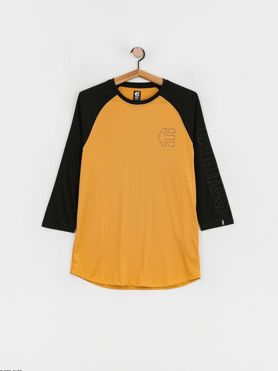 Clothing Etnies Longsleeves | Etnies San Juan Raglan Longsleeve Yellow/Black