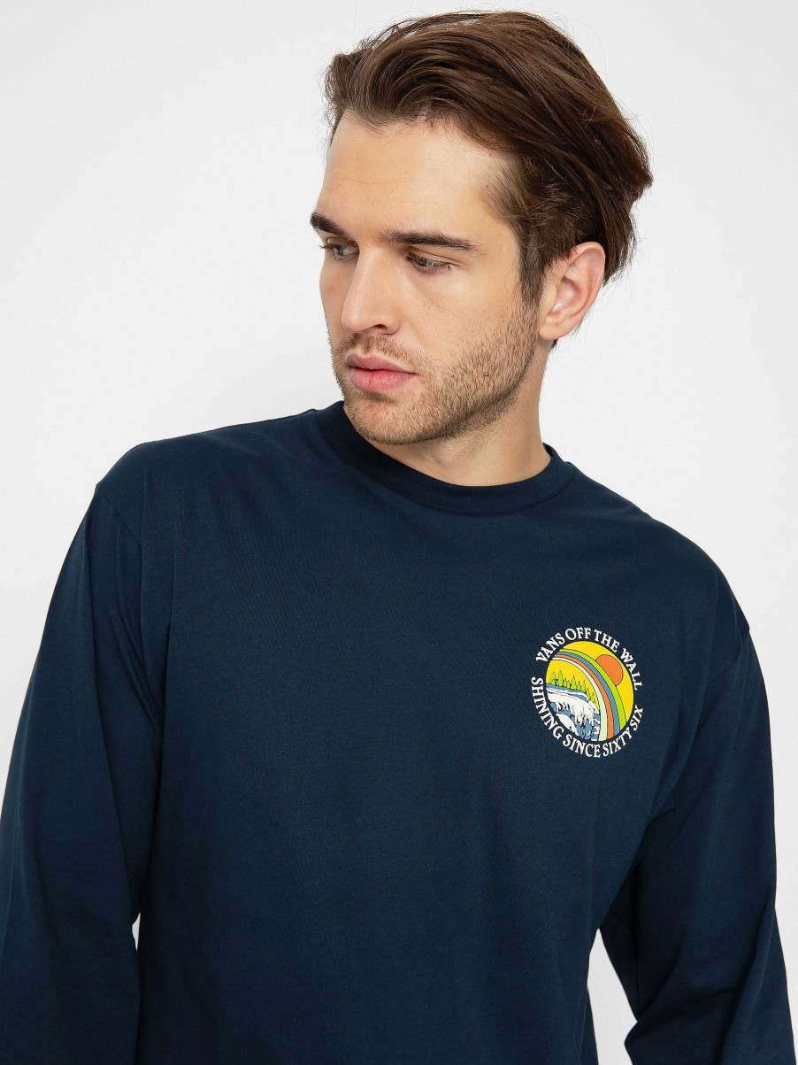 Clothing Vans Longsleeves | Vans Positive Vibes Scenic Longsleeve Navy Blue