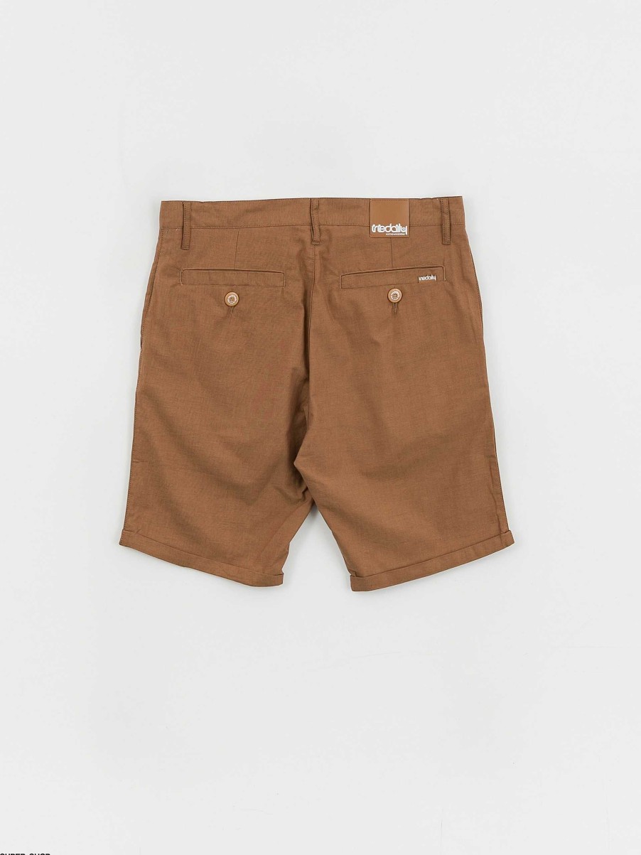 Clothing Iriedaily Shorts | Iriedaily Golfer Chambray Shorts Brown