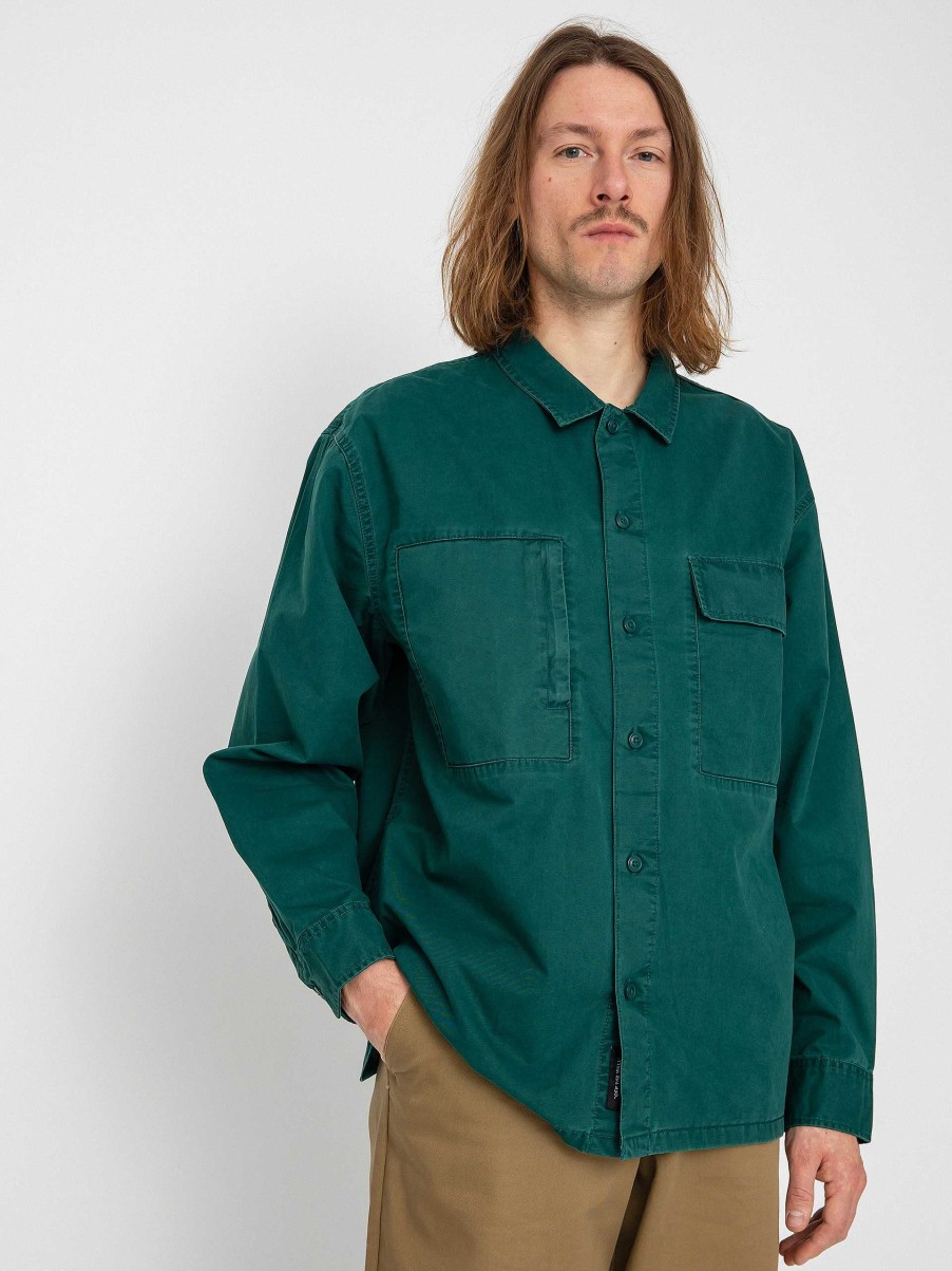 Clothing Vans Shirts | Vans Salt Wash Shirt Green