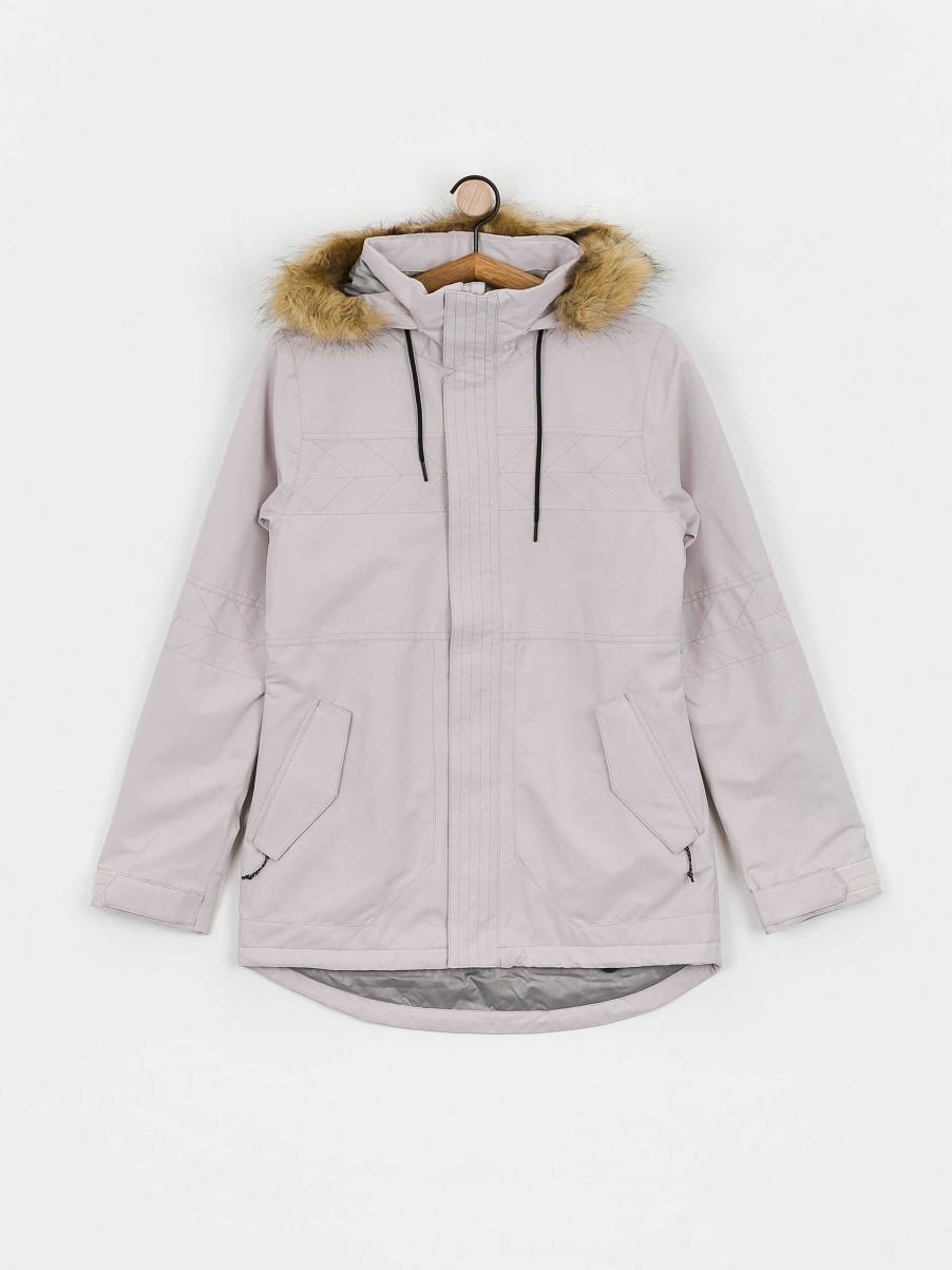 Clothing Volcom Snowboard Jackets | Womens Volcom Fawn Ins Snowboard Jacket Grey