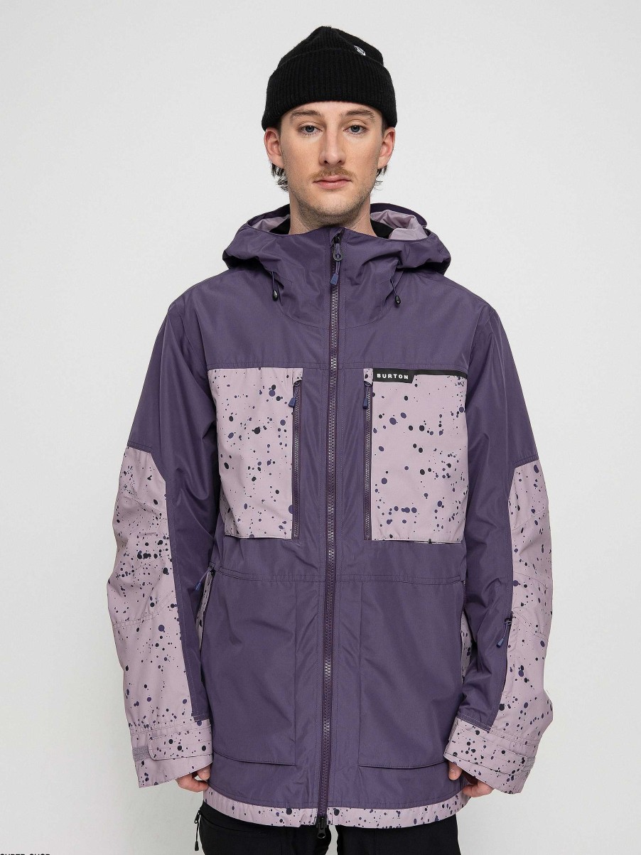 Clothing Burton Snowboard Jackets | Mens Burton Frostner Snowboard Jacket Violet