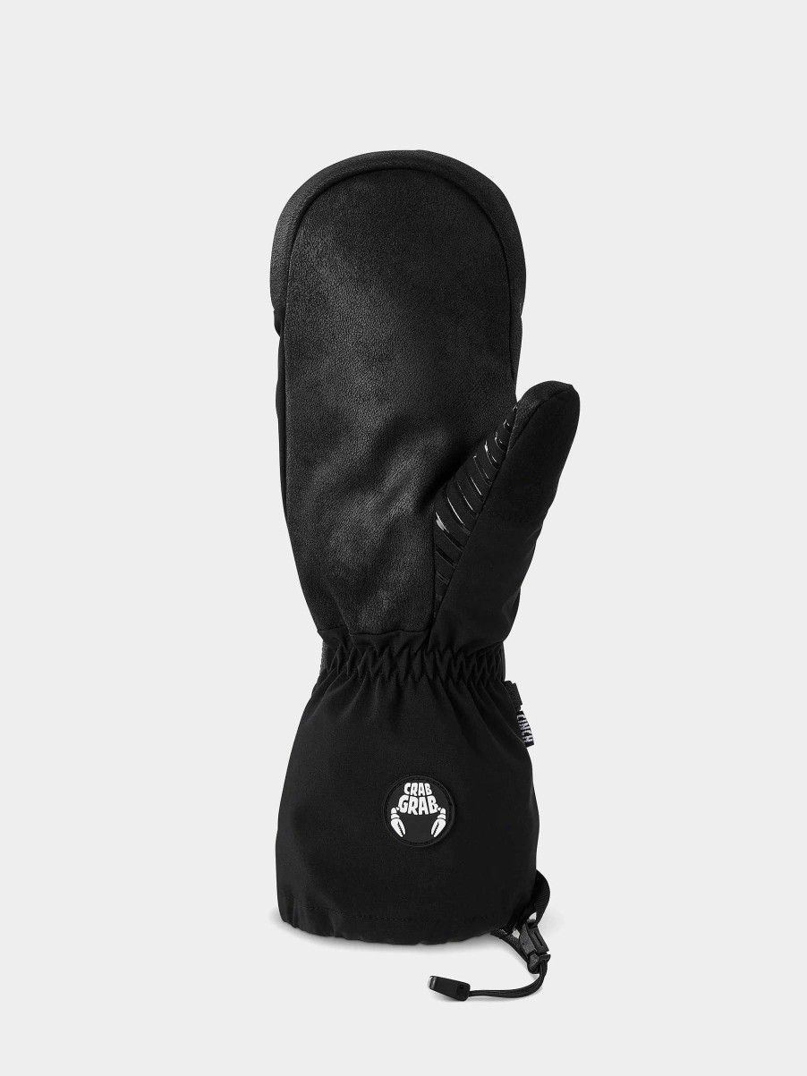 Clothing Crab Grab Snowboard Gloves | Crab Grab Cinch Mitt Gloves Black