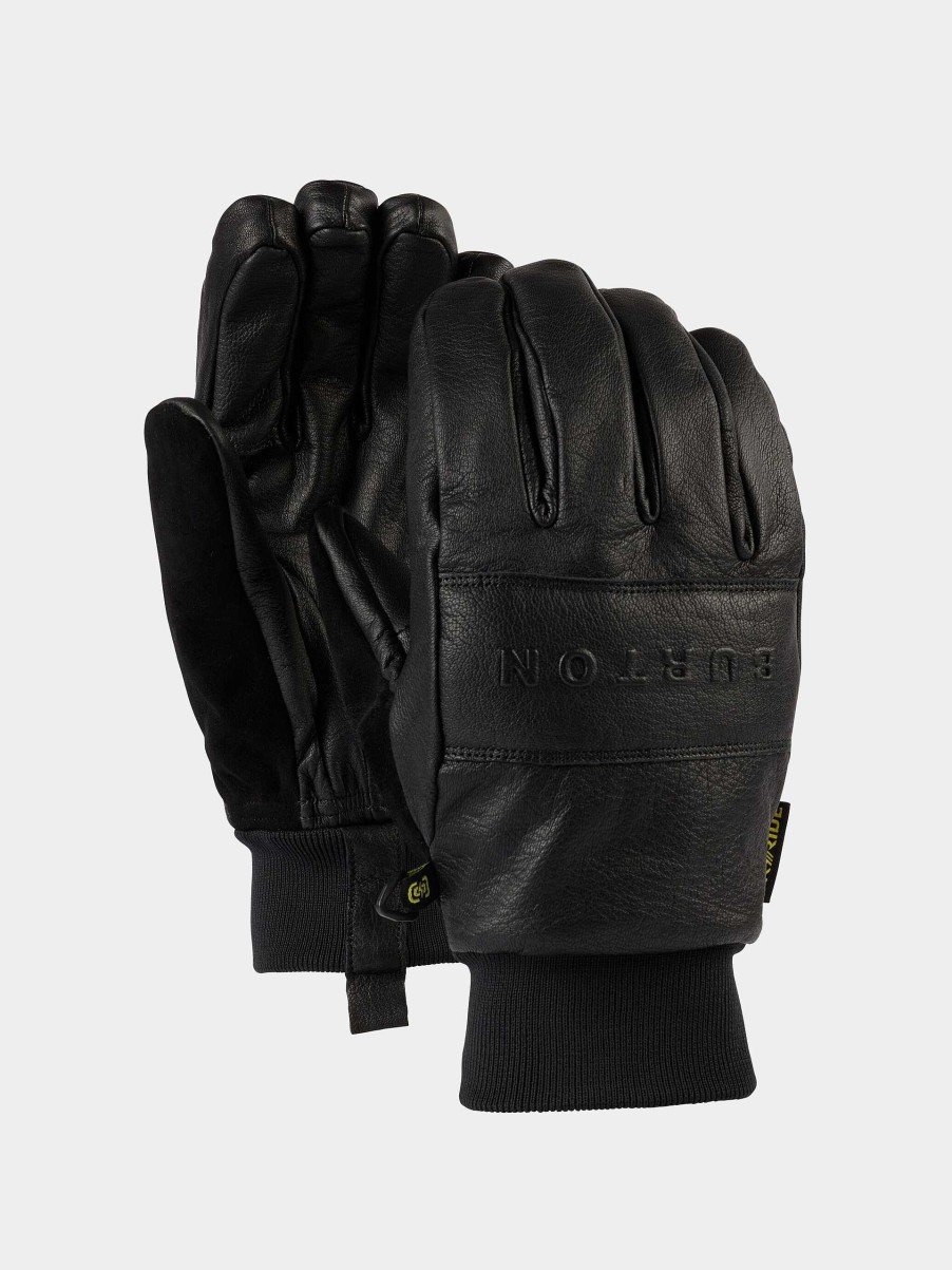 Clothing Burton Snowboard Gloves | Burton Treeline Leather Gloves Black