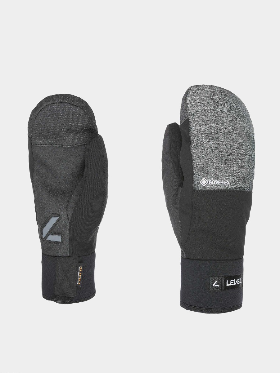 Clothing Level Snowboard Gloves | Level Matrix Mitt Gore Tex Gloves Grey