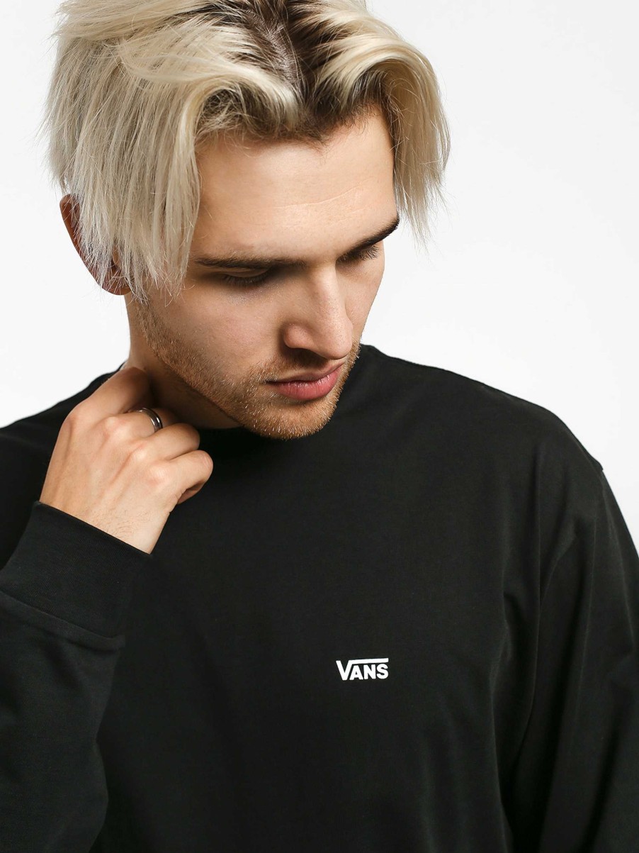 Clothing Vans Longsleeves | Vans Left Chest Hit Longsleeve Black