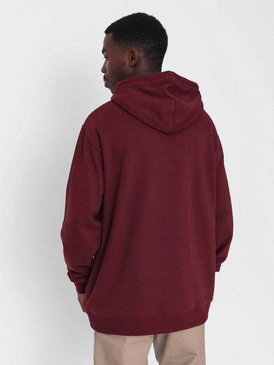 Clothing DC Sweatshirts/Hoodies | Dc Baseline Hd Hoodie Burgundy