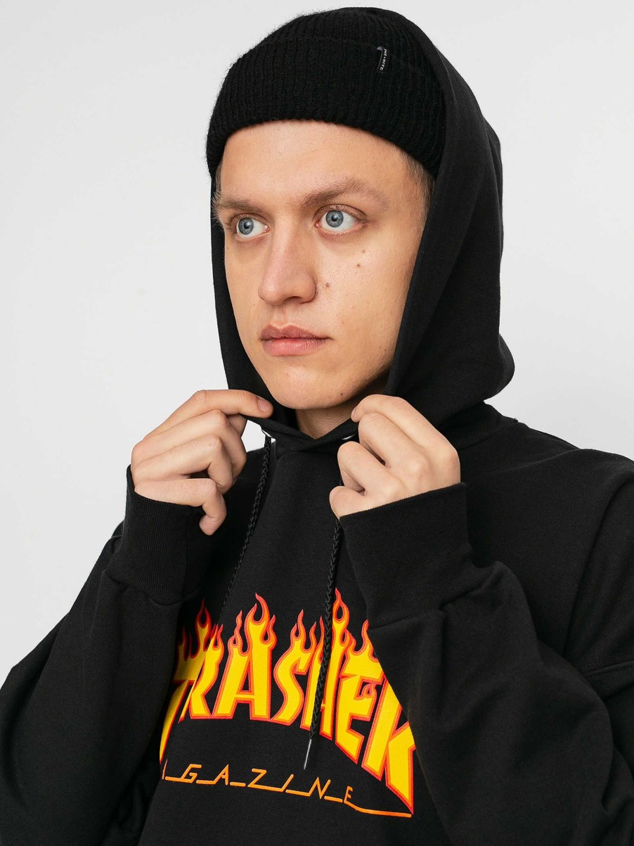 Clothing Thrasher Sweatshirts/Hoodies | Thrasher Hoodie Flame Hd Black