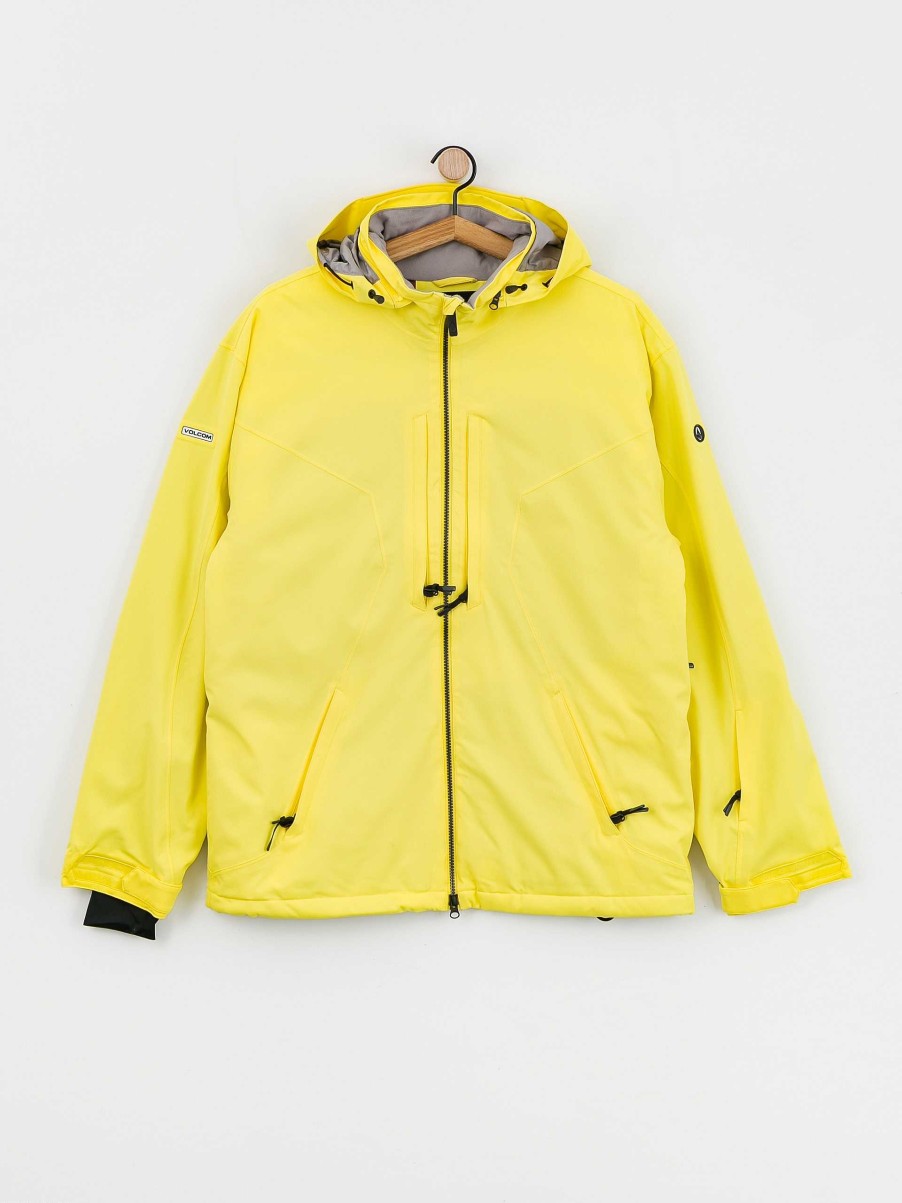 Clothing Volcom Snowboard Jackets | Mens Volcom Quad Angle 2L Tds Snowboard Jacket Yellow