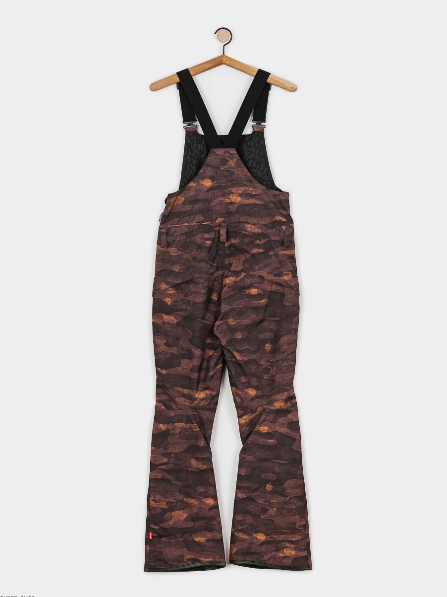 Clothing Volcom Snowboard Pants | Womens Volcom Elm Stretch Gore Bib Overall Snowboard Pants Camo