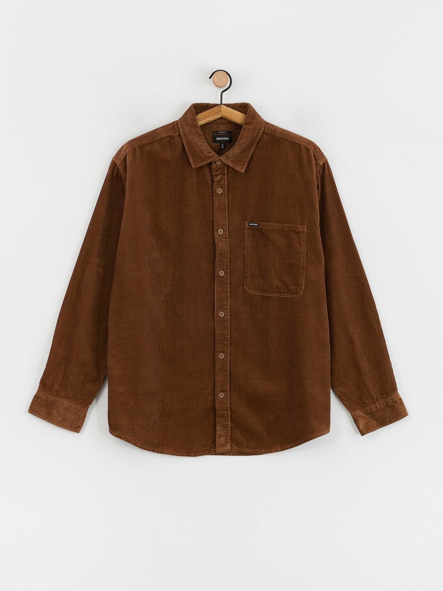 Clothing Brixton Shirts | Brixton Porter Overshirt Shirt Brown