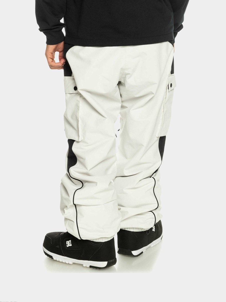 Clothing Quiksilver Snowboard Pants | Mens Quiksilver Snow Down Cargo Snowboard Pants White