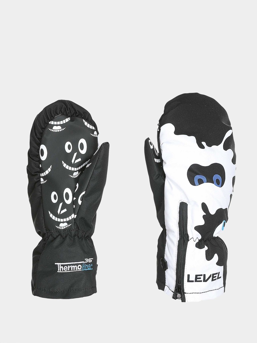 Clothing Level Snowboard Gloves | Level Lucky Mitt Jr Gloves White/Black