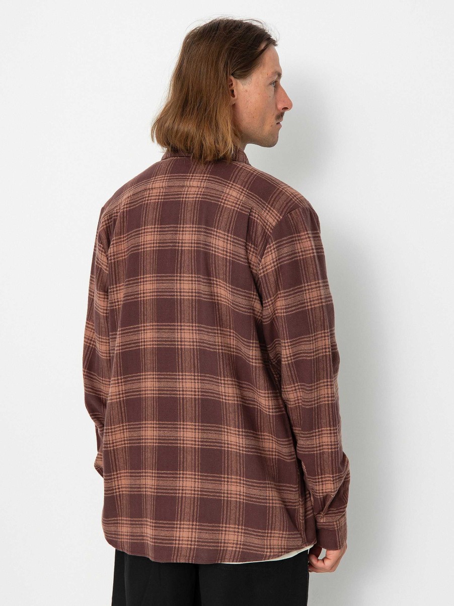 Clothing Volcom Shirts | Volcom Tone Stone Ls Shirt Brown