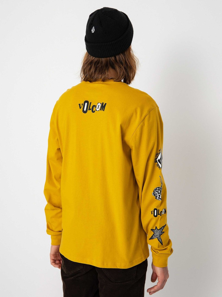 Clothing Volcom Longsleeves | Volcom Heritage Lst Longsleeve Yellow