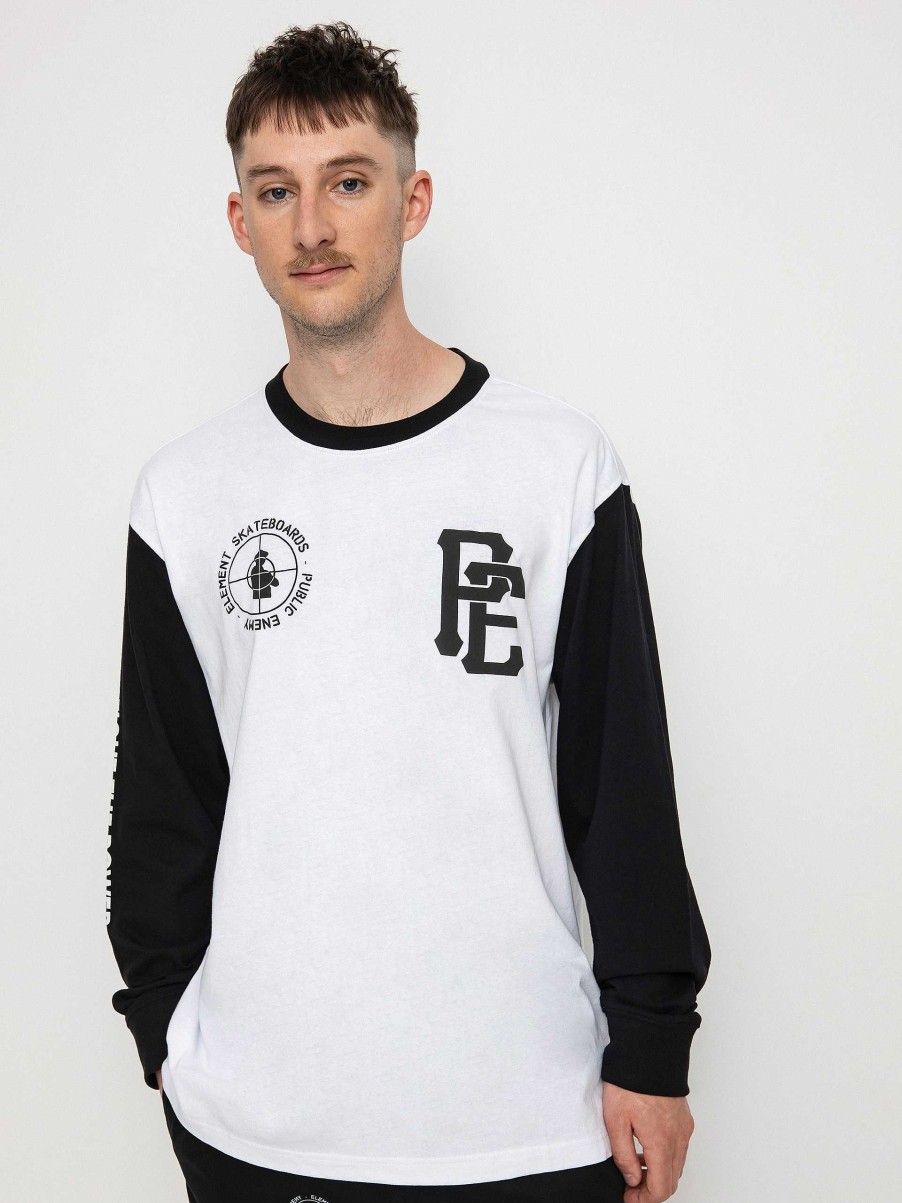 Clothing Element Longsleeves | Element Pexe Target Ringer Longsleeve Black