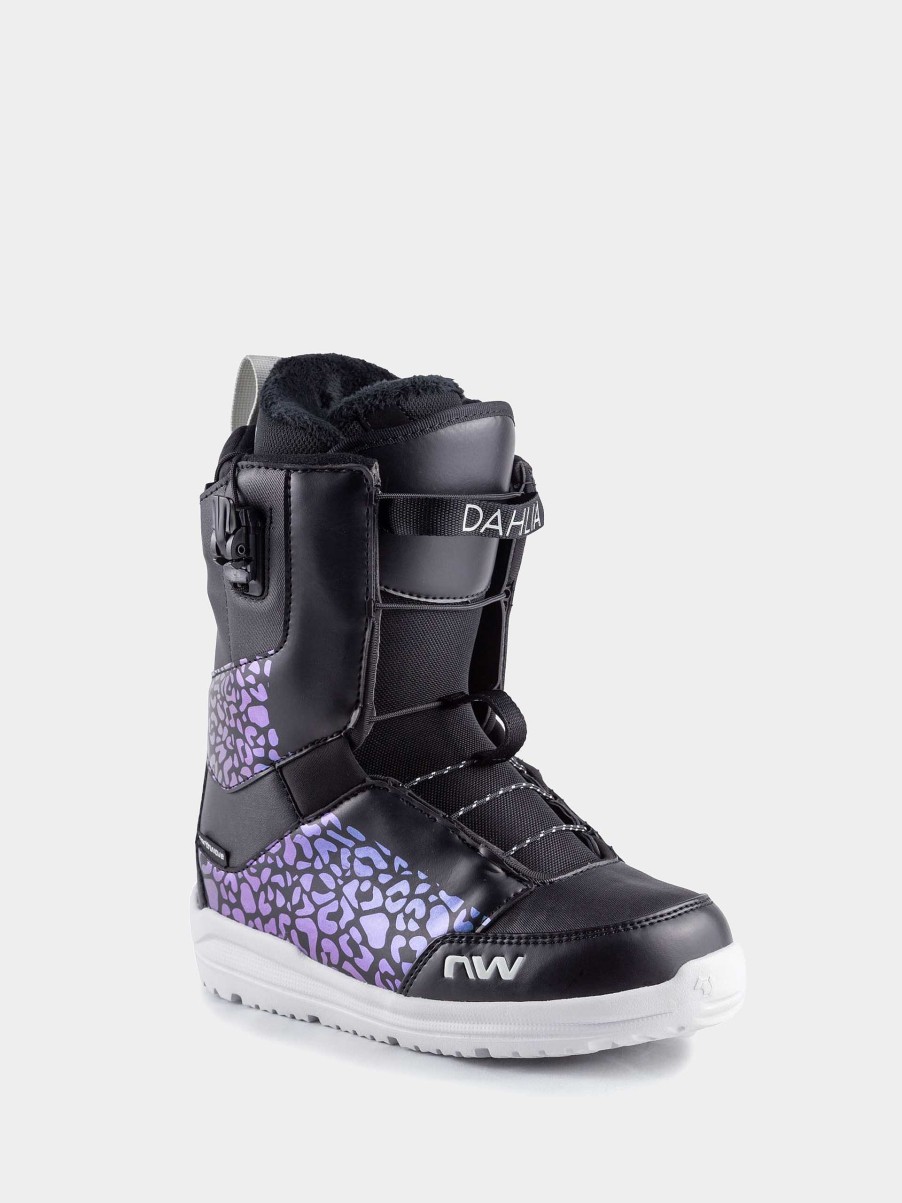 Shoe Northwave Medium | Womens Northwave Dahlia Sls Snowboard Boots Black/Violet