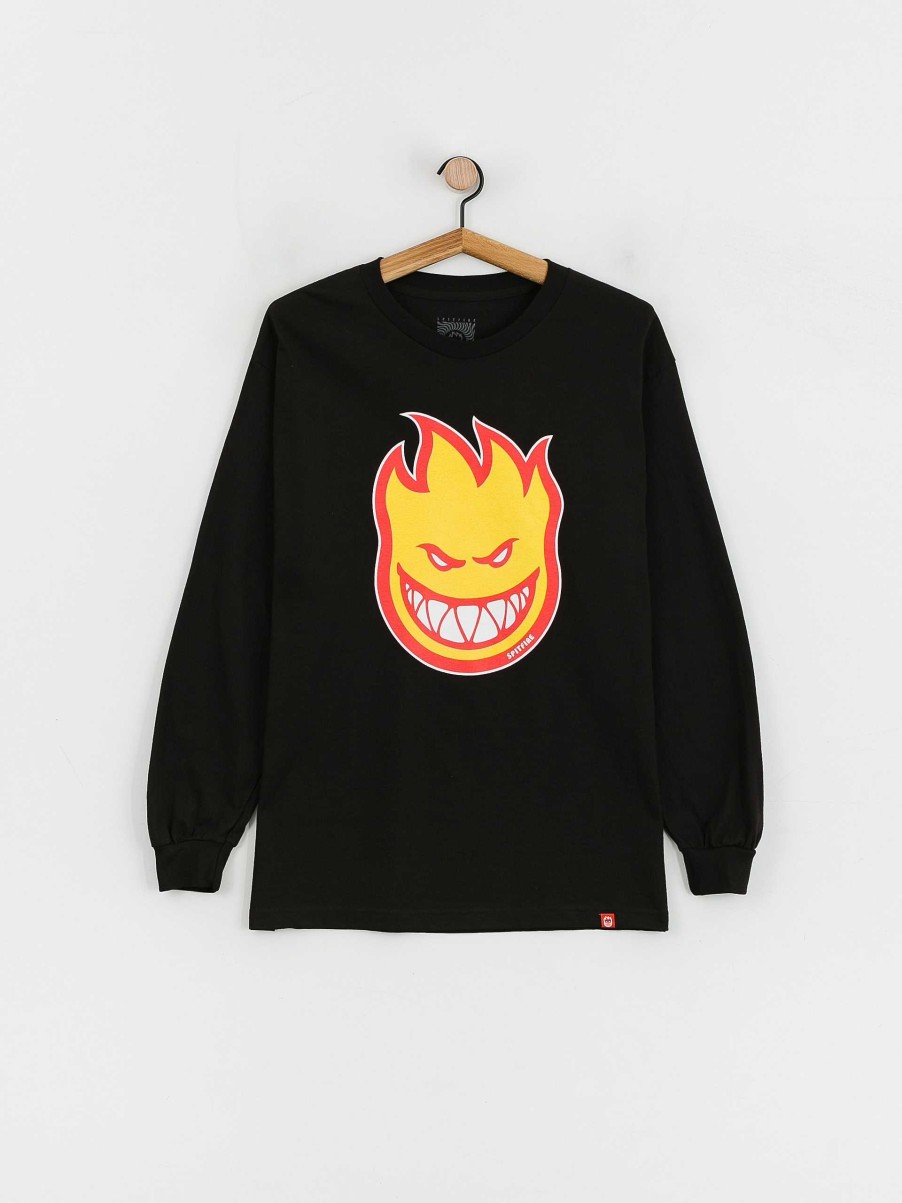 Clothing Spitfire Longsleeves | Spitfire Bighead Fl Longsleeve Black