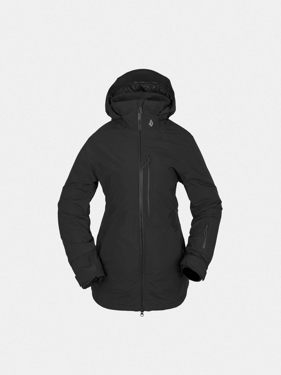 Clothing Volcom Snowboard Jackets | Womens Volcom 3D Stretch Gore Snowboard Jacket Black