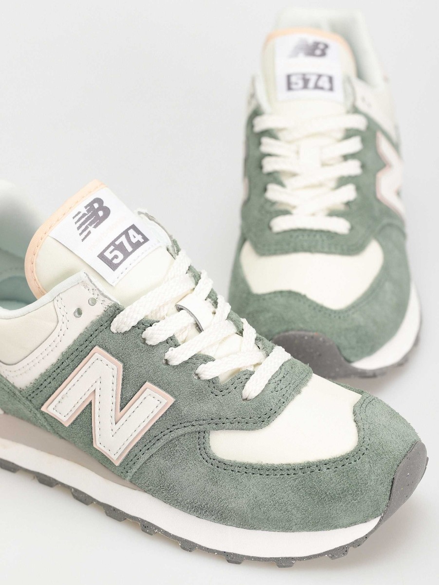 Shoe New Balance Low-Tops | New Balance 574 Shoes Wmn Green