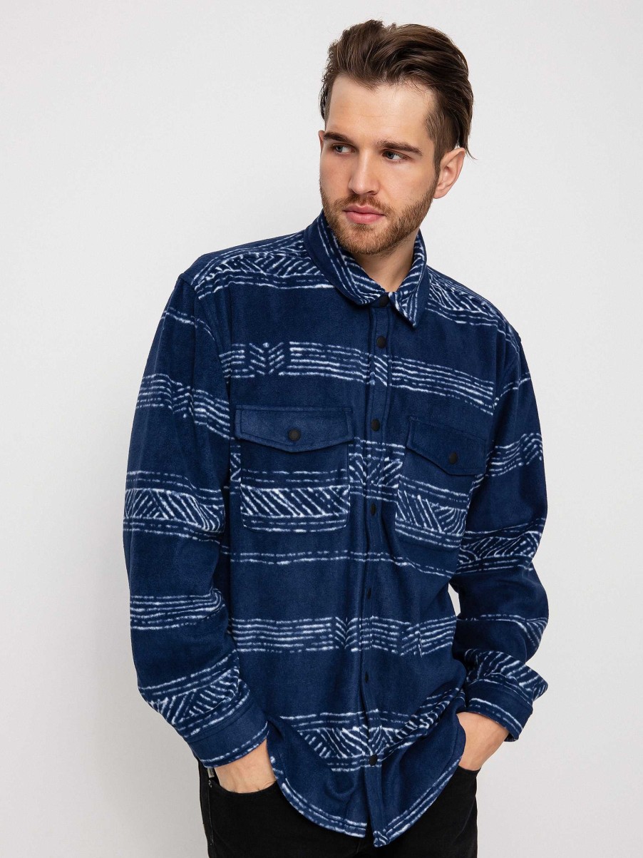 Clothing Element Shirts | Element Dawn Polar Shirt Navy Blue