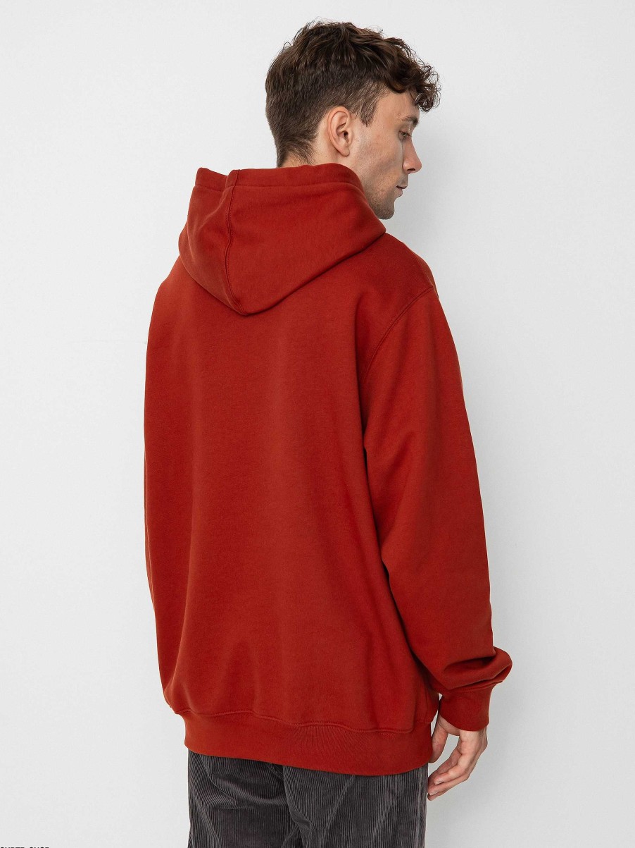 Clothing Vans Sweatshirts/Hoodies | Vans Lowered Loose Hd Hoodie Burgundy