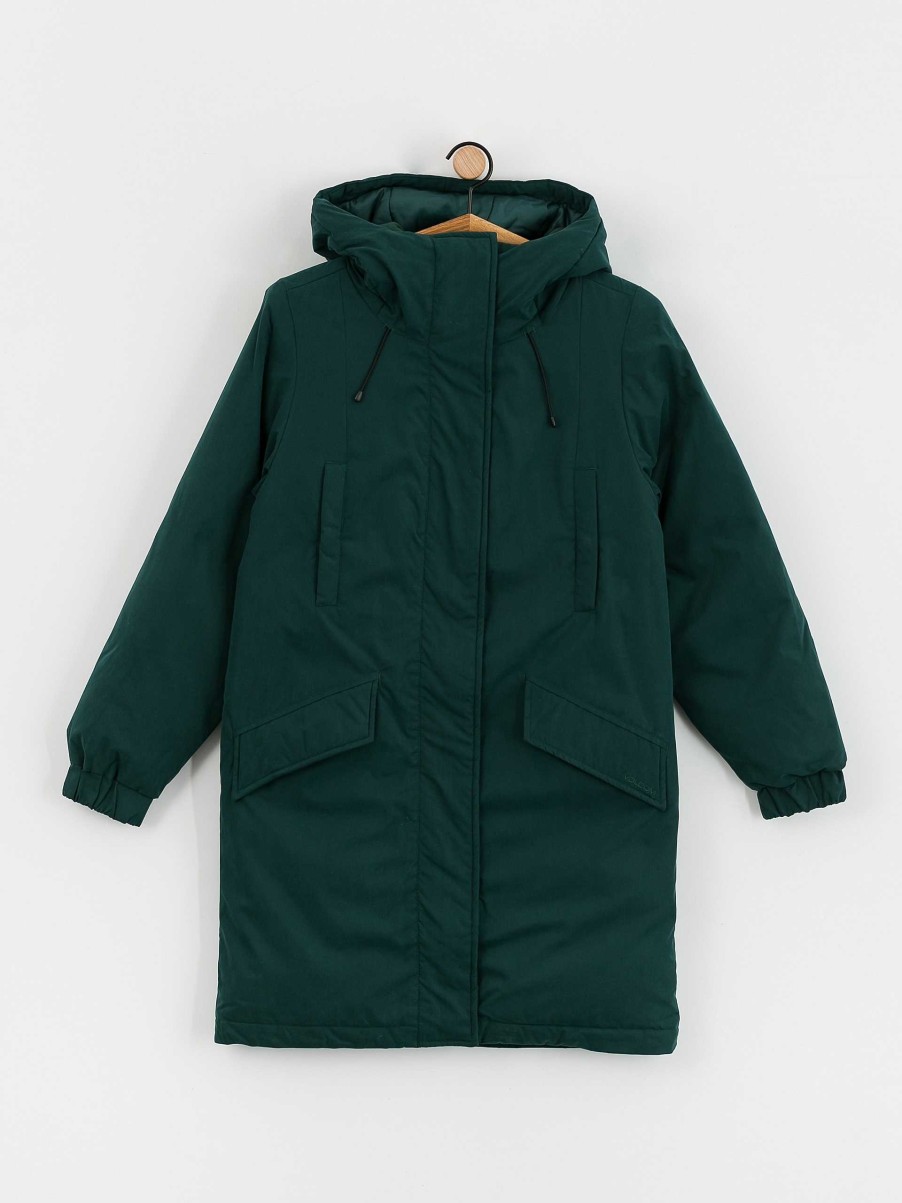 Clothing Volcom Jackets | Volcom Sleepi Puff Parka Jacket Wmn Green