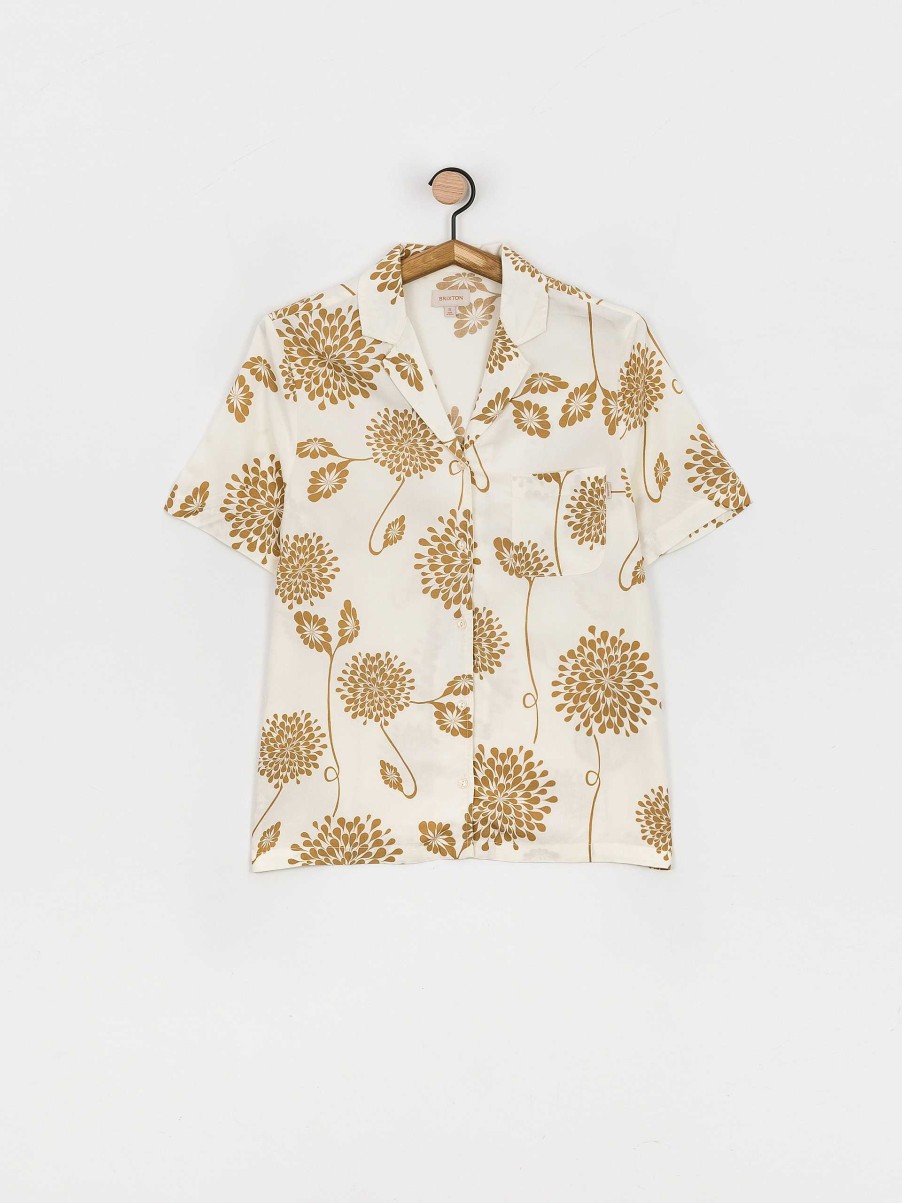 Clothing Brixton Shirts | Brixton Bunker Garden Floral Bf Shirt Wmn Beige