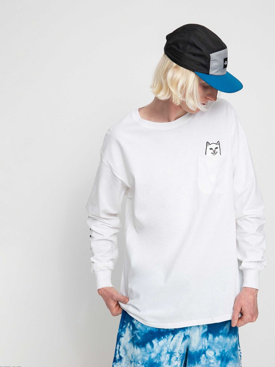 Clothing RipNDip Longsleeves | Ripndip Longsleeve Lord Nermal White